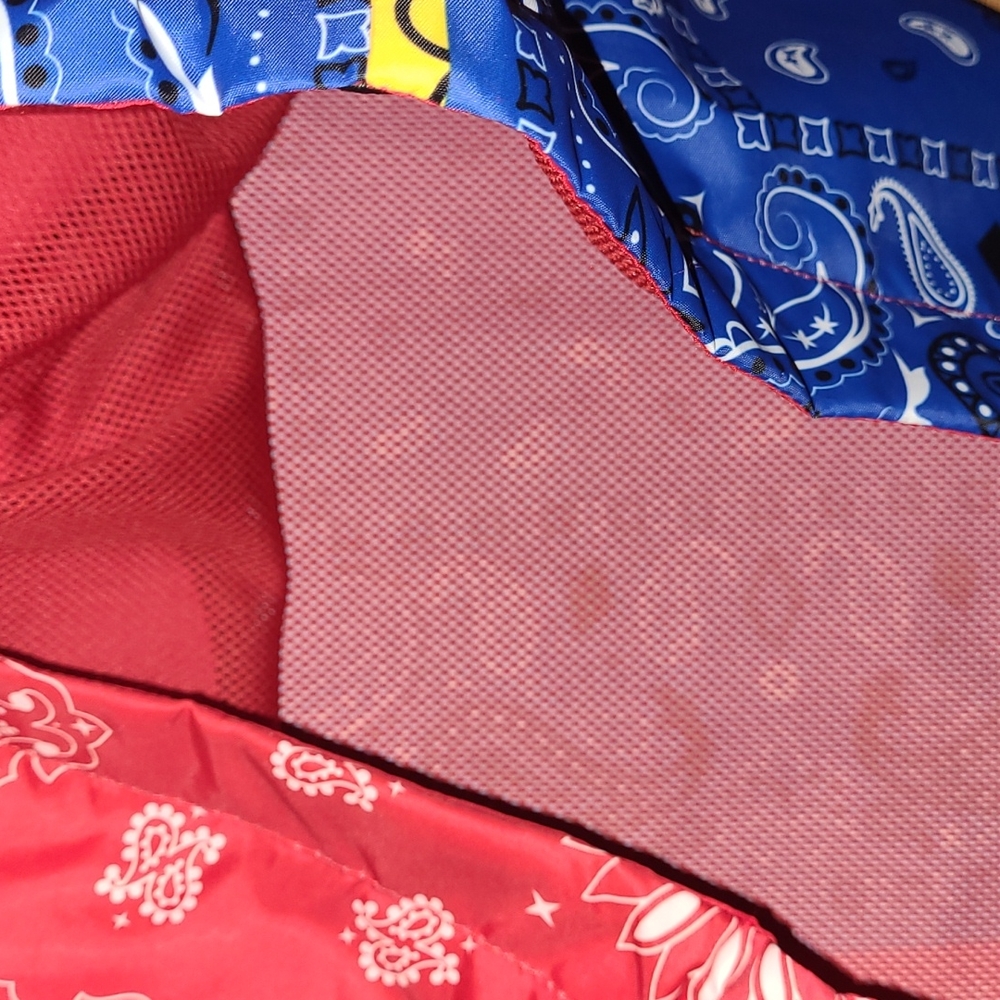 New Bleecker and Mercer Bandanna Patchwork lined windbreaker size S - Picture 6 of 7
